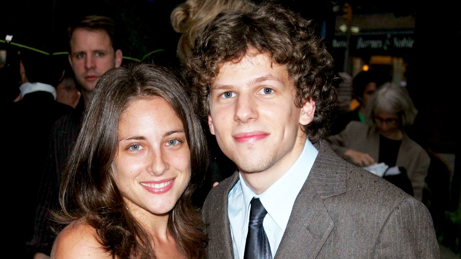 Jesse Eisenberg and Anna Strout