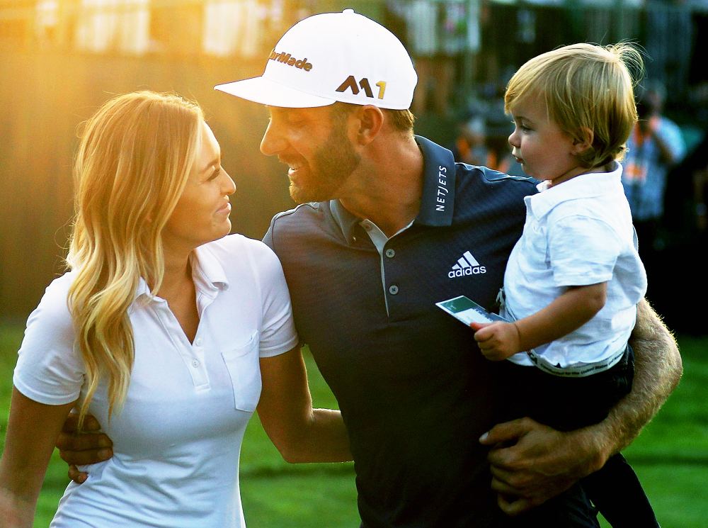 Dustin Johnson, Paulina Gretzky and Tatum