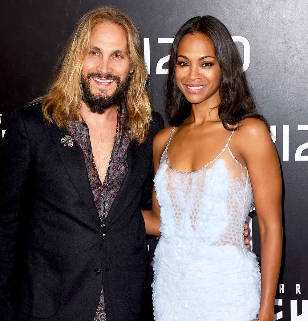 Zoe Saldana and Marco Perego