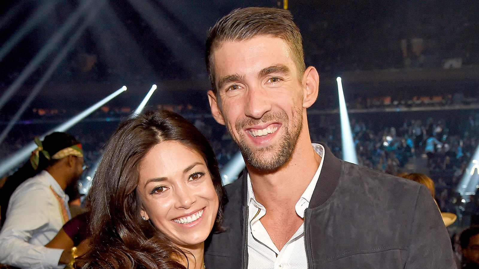 Michael Phelps and Nicole Johnson