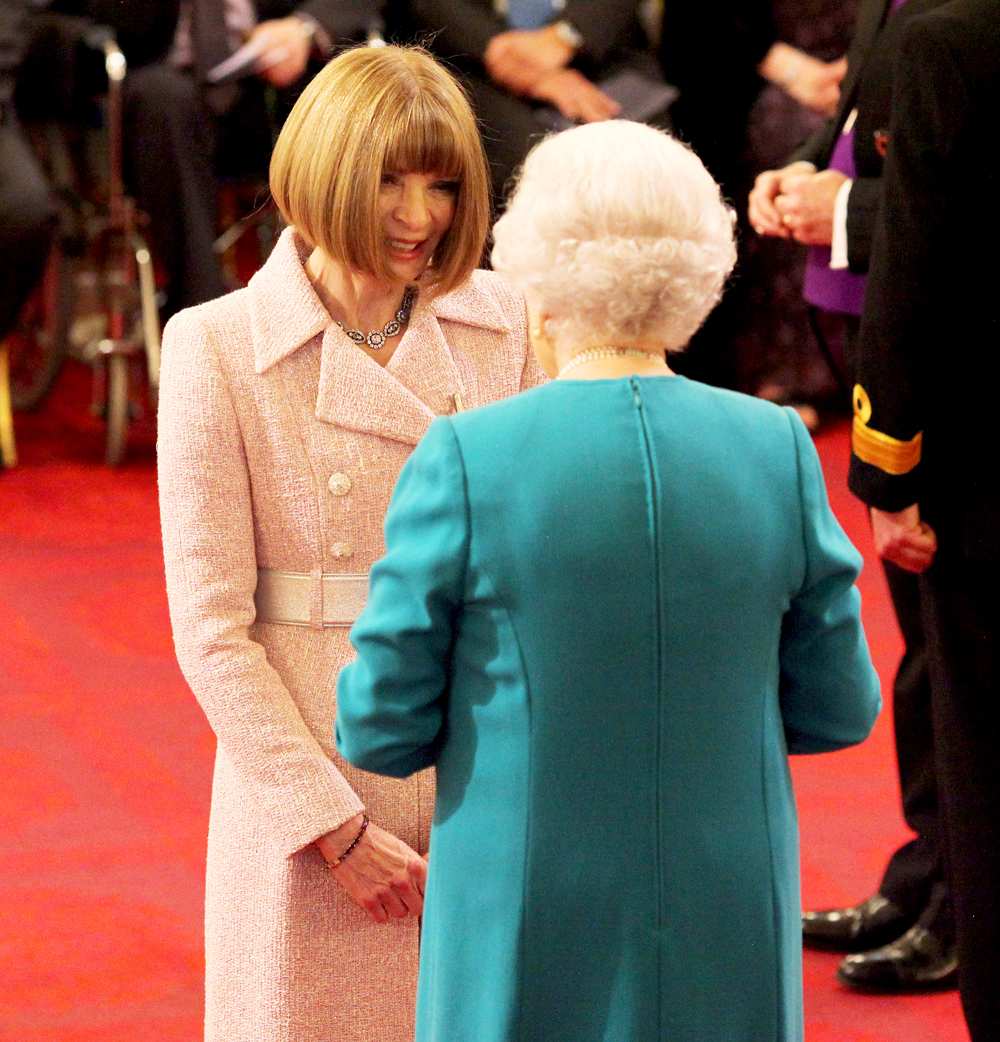 Anna Wintour and Queen Elizabeth II