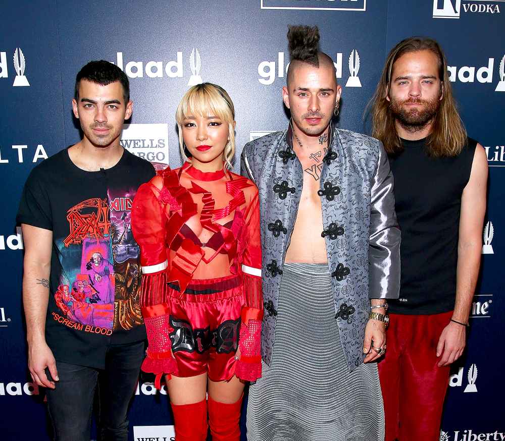 Joe Jonas, JinJoo Lee, Cole Whittle and Jack Lawless DNCE