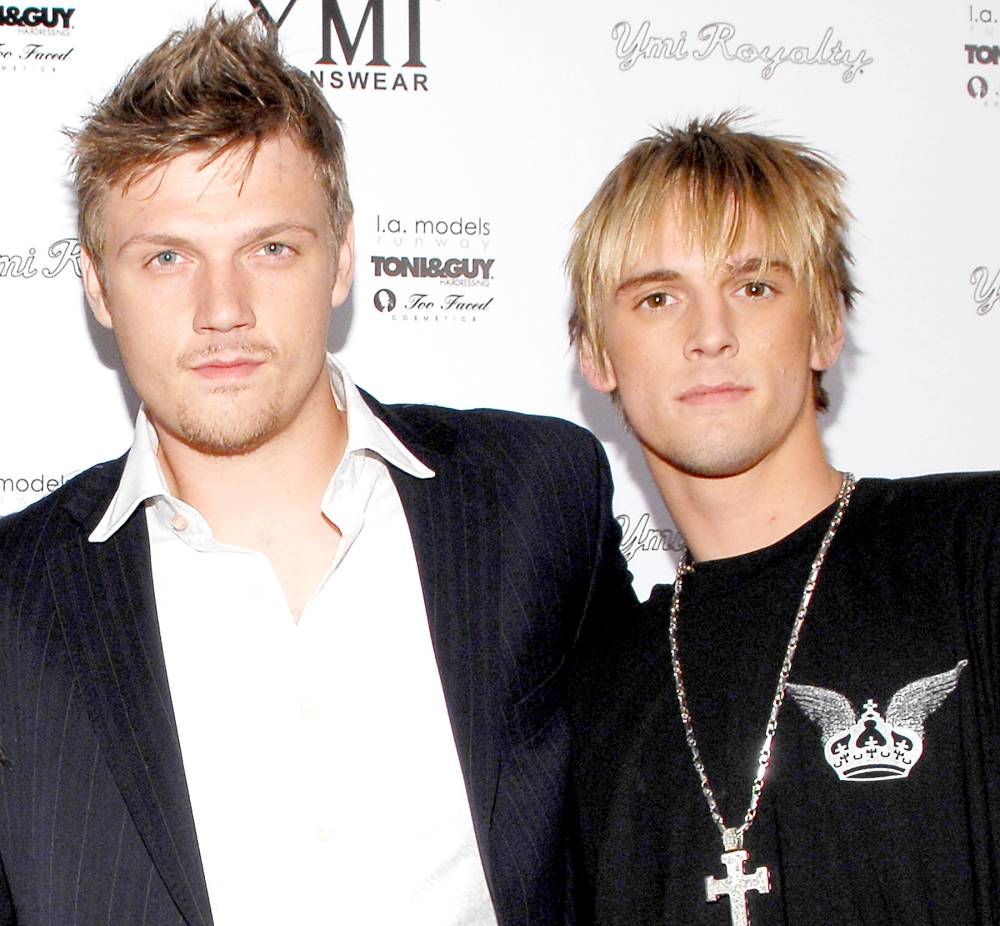 Nick Carter and Aaron Carter in 2006.