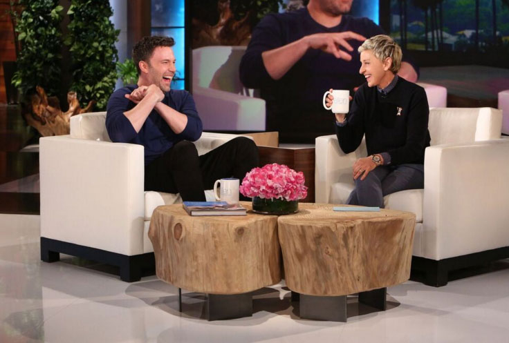 Ben Affleck talks his split from Jennifer Garner during the Ellen DeGeneres Show