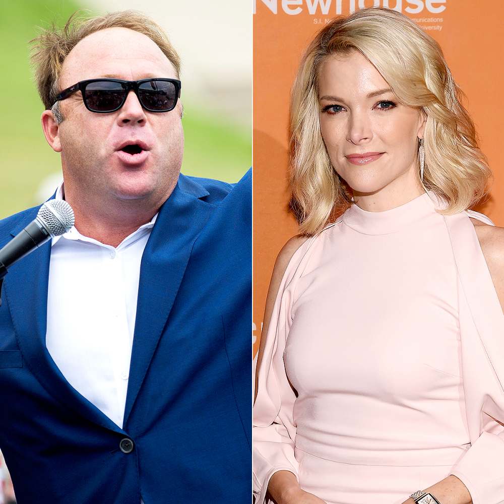 Alex Jones and Megyn Kelly