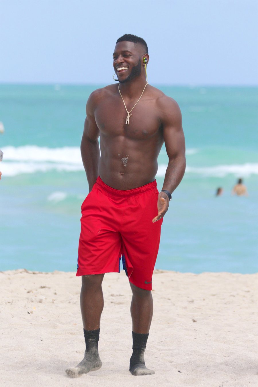 Antonio Brown NFL Hunk Shirtless