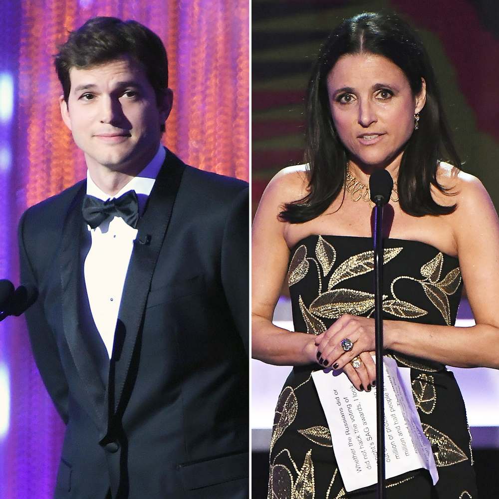 Ashton Kutcher Julia Louis-Dreyfus SAG Awards