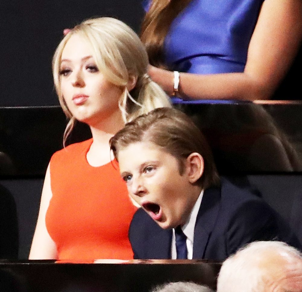 Tiffany Trump and Barron Trump