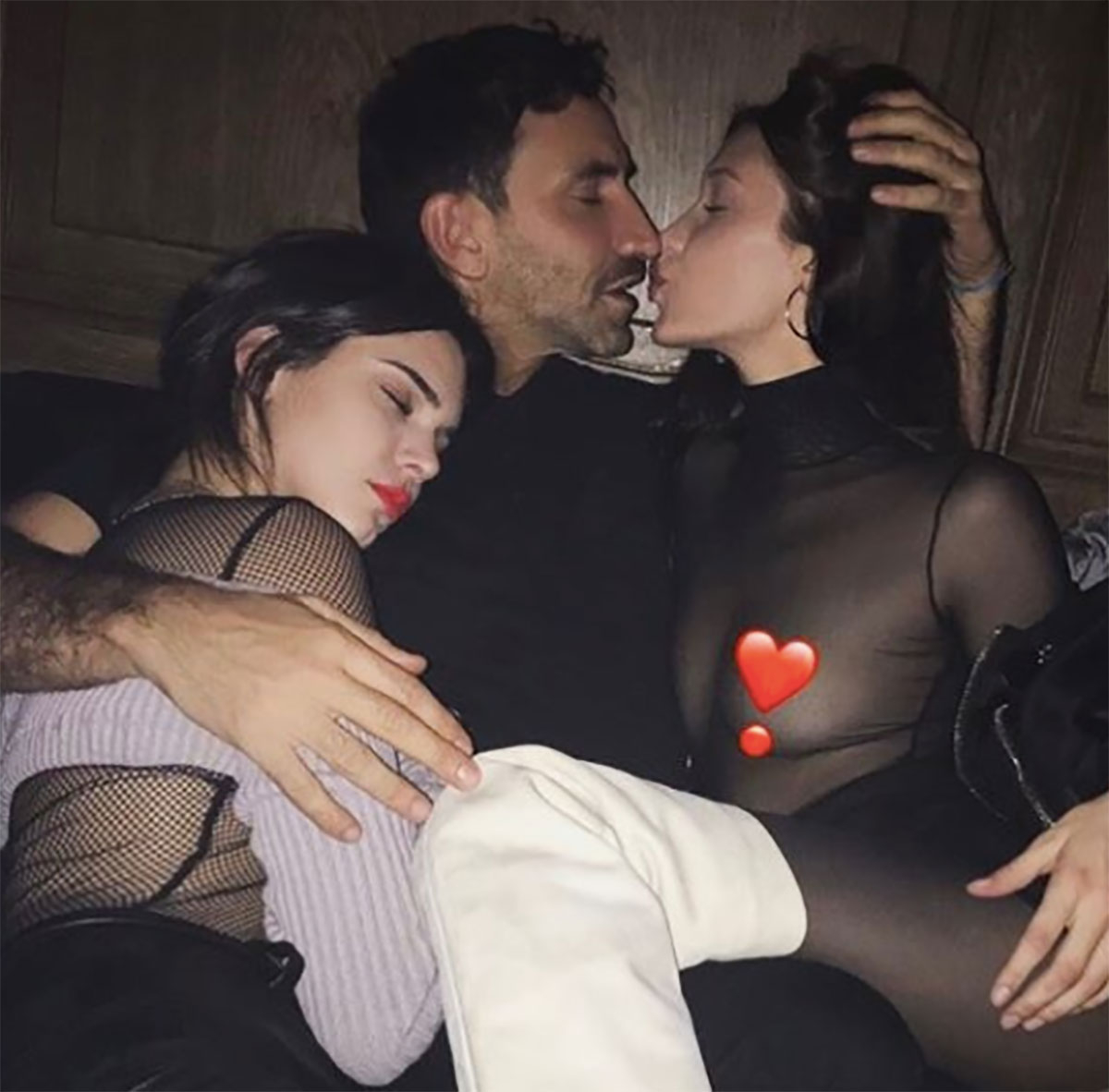 Bella Hadid, Riccardo Tisci, Kendall Jenner