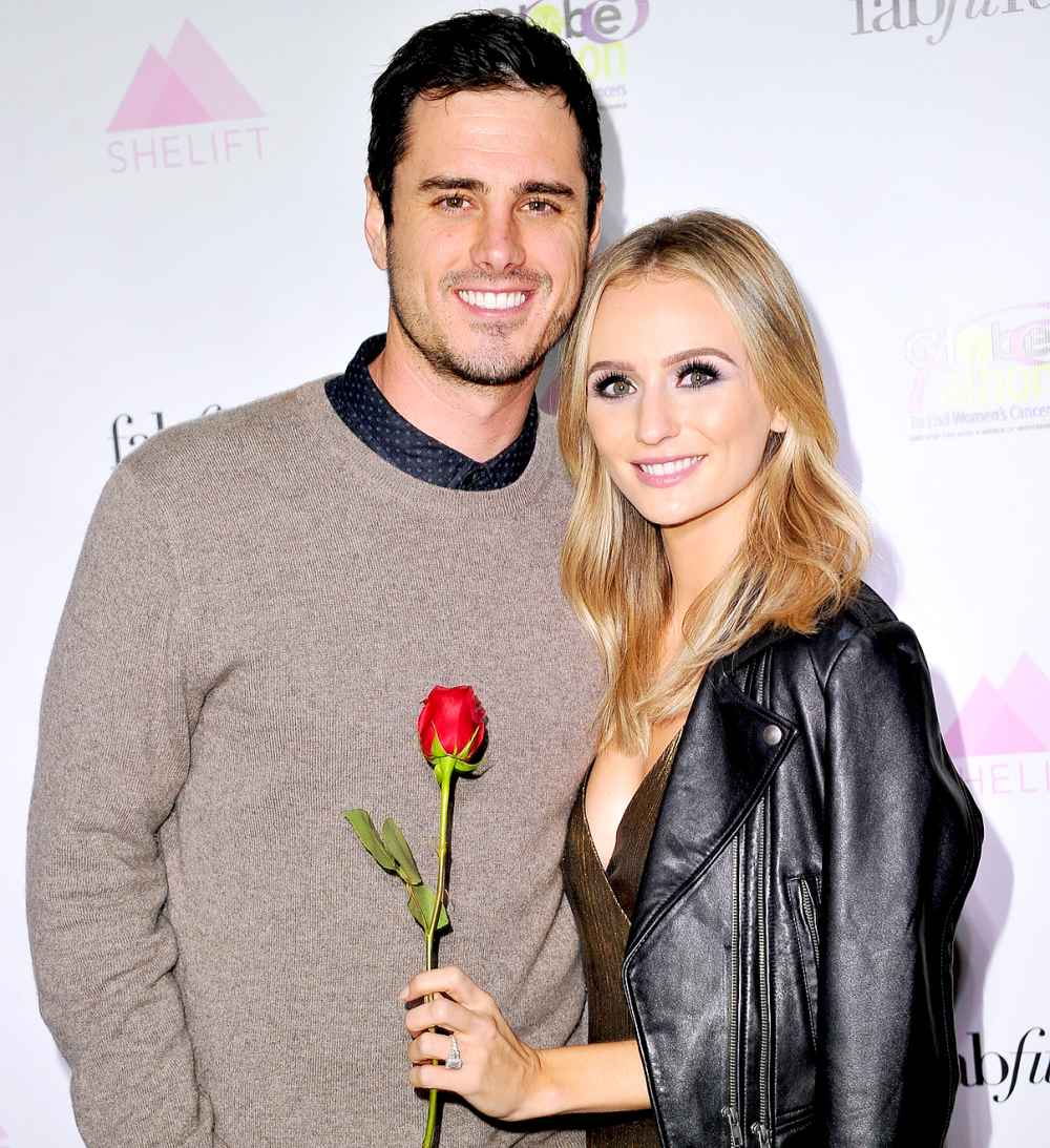 Ben Higgins and Lauren Bushnell attend the premiere party for The Bachelor Charity at Sycamore Tavern on January 2, 2017 in Los Angeles, California.