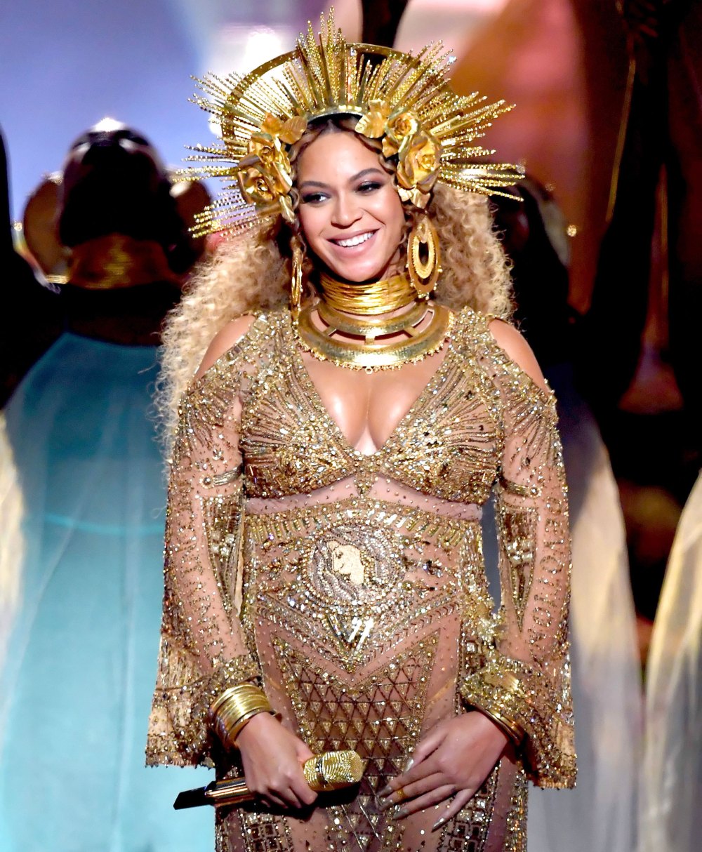 Beyonce performs onstage during The 59th GRAMMY Awards at STAPLES Center on February 12, 2017 in Los Angeles, California.