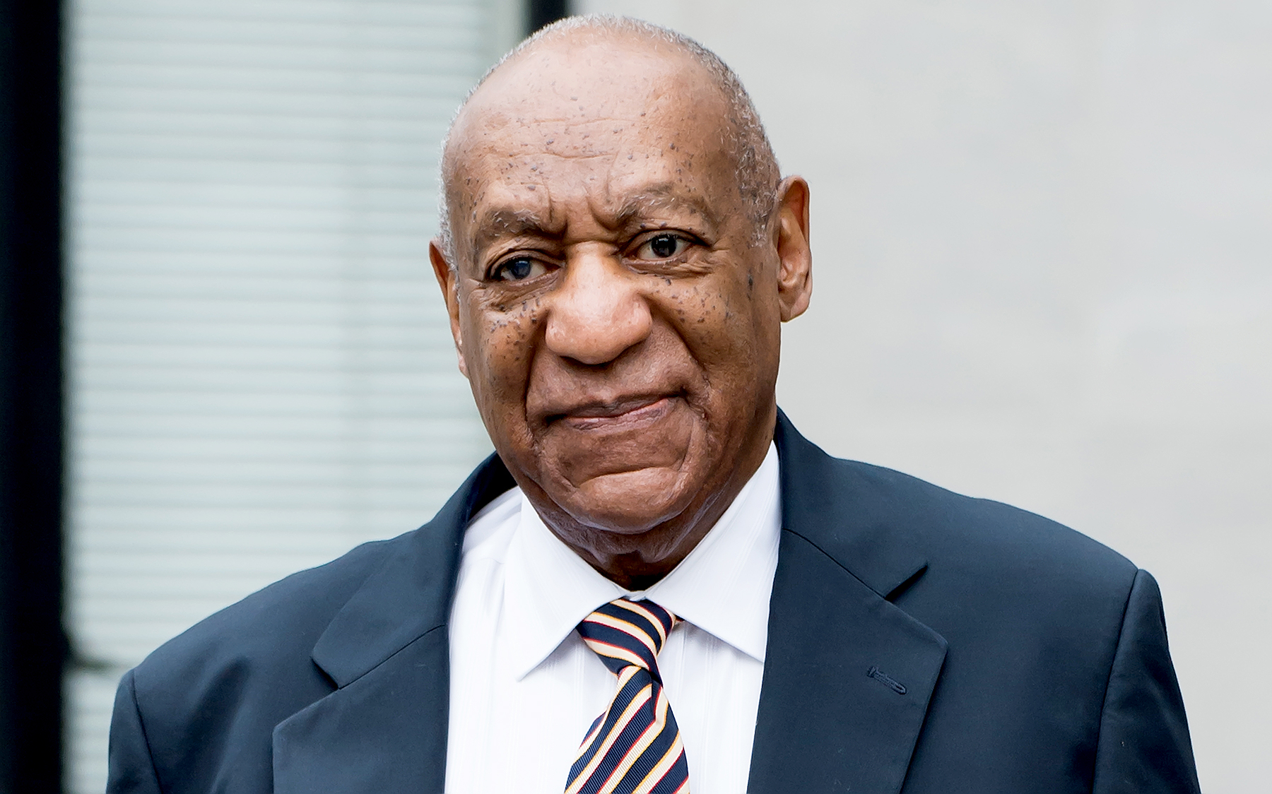 Bill Cosby heads to sexual assault trial at Montgomery County Courthouse in Norristown, PA.