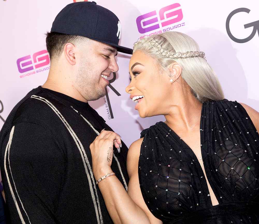 Blac Chyna and Rob Kardashian arrive for her Blac Chyna's birthday celebration and unveiling of her