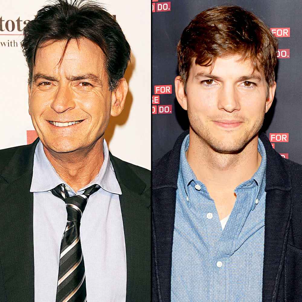 Charlie Sheen and Ashton Kutcher