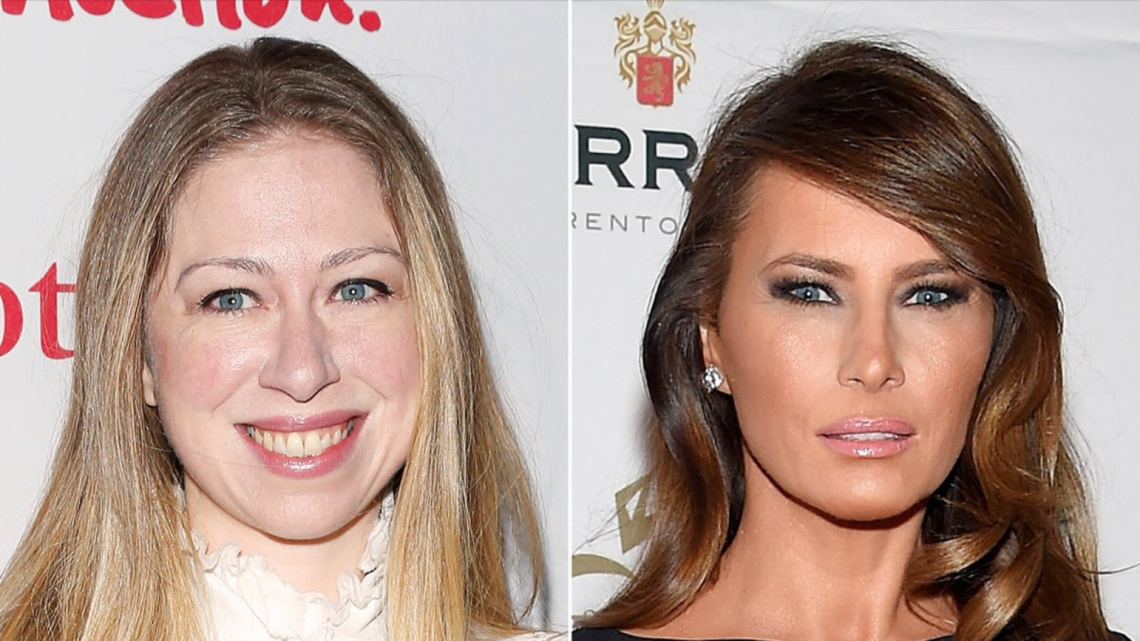 Chelsea Clinton and Melania Trump