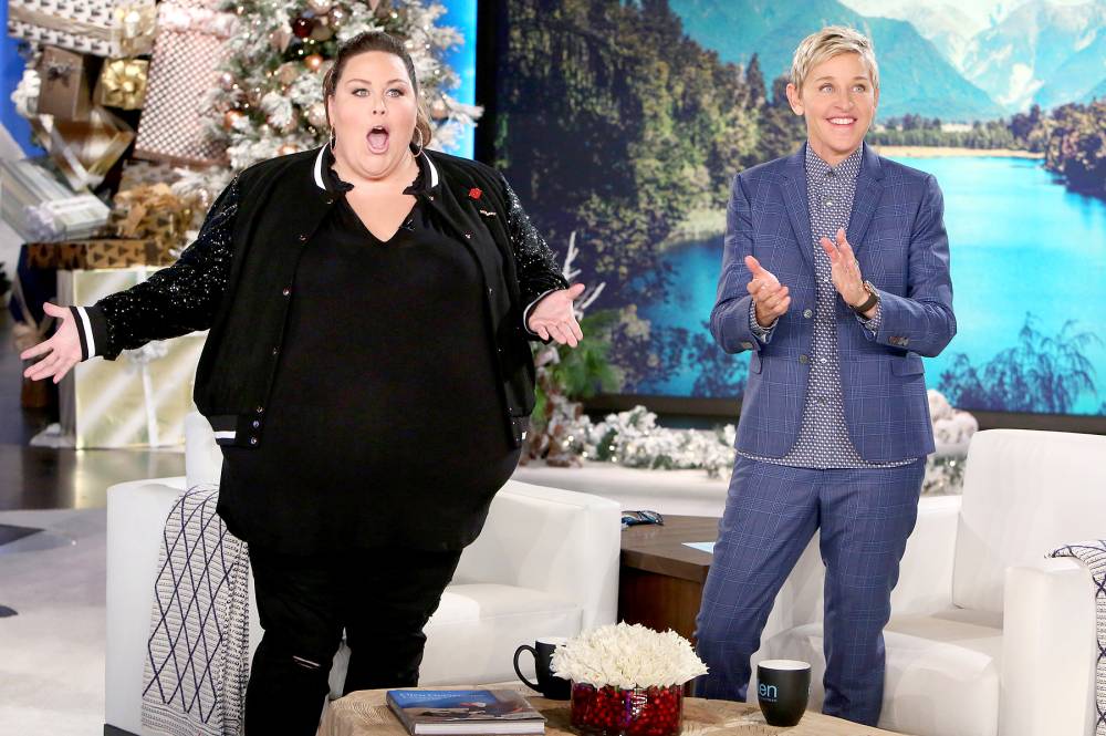 Chrissy Metz and Ellen DeGeneres