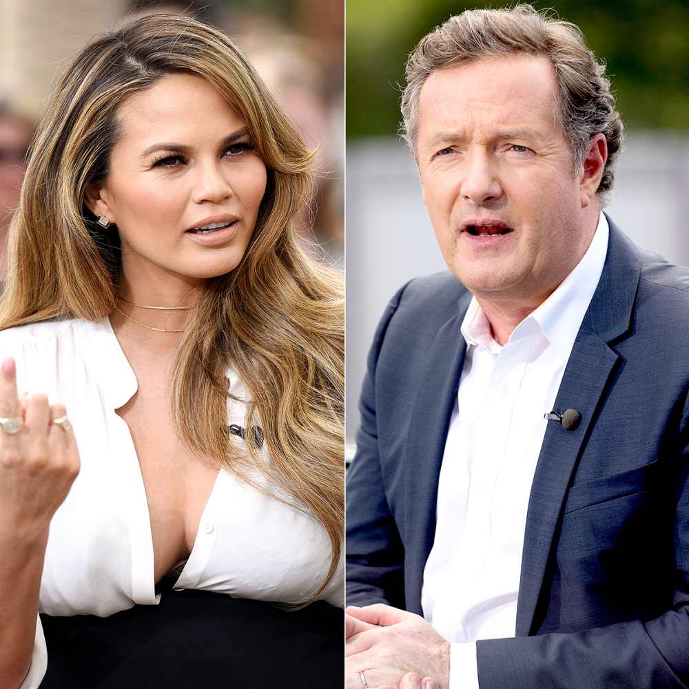 Chrissy Teigen and Piers Morgan