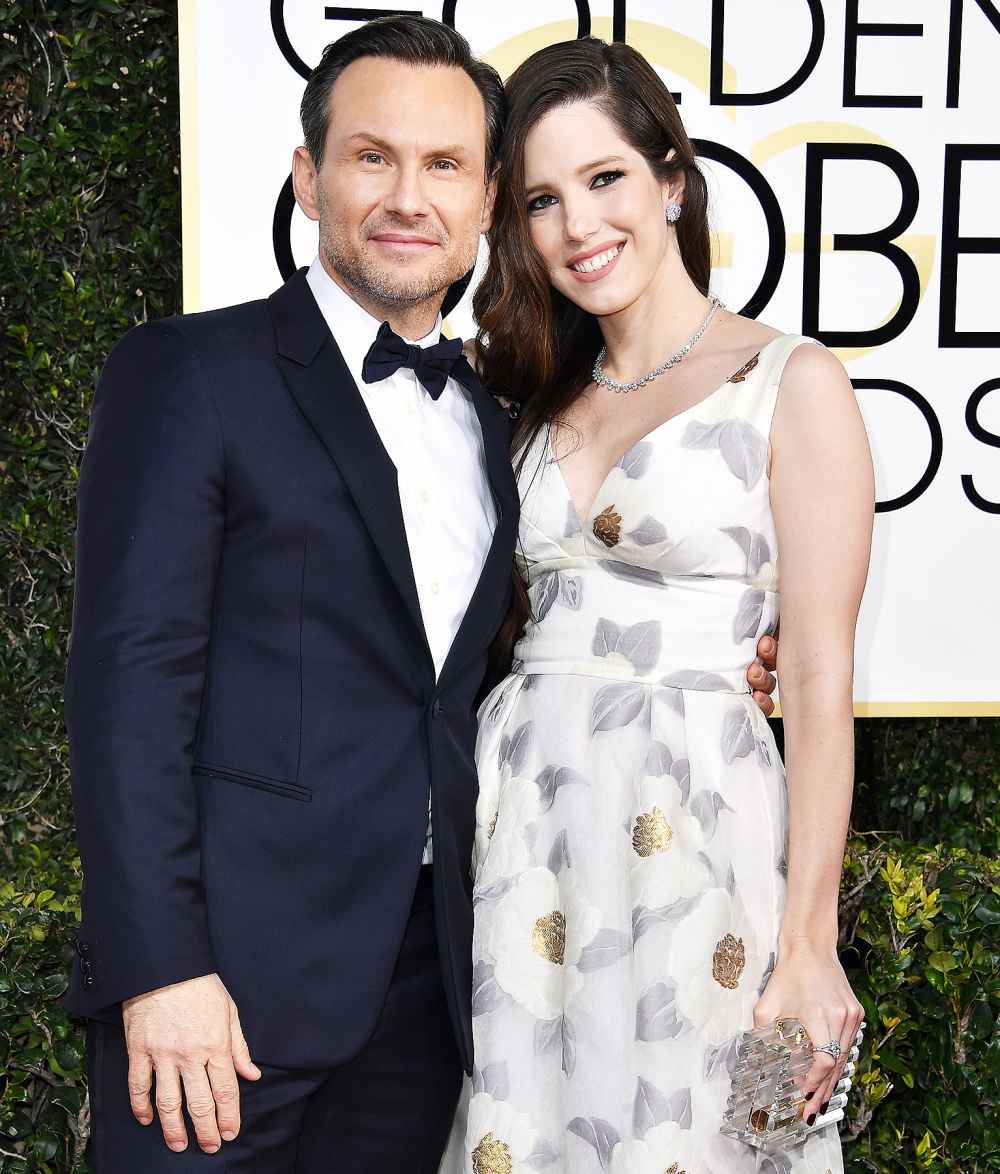 Christian Slater Brittany Lopez Golden Globes