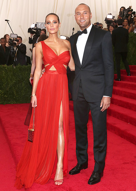 Derek Jeter and Hannah Davis at Met