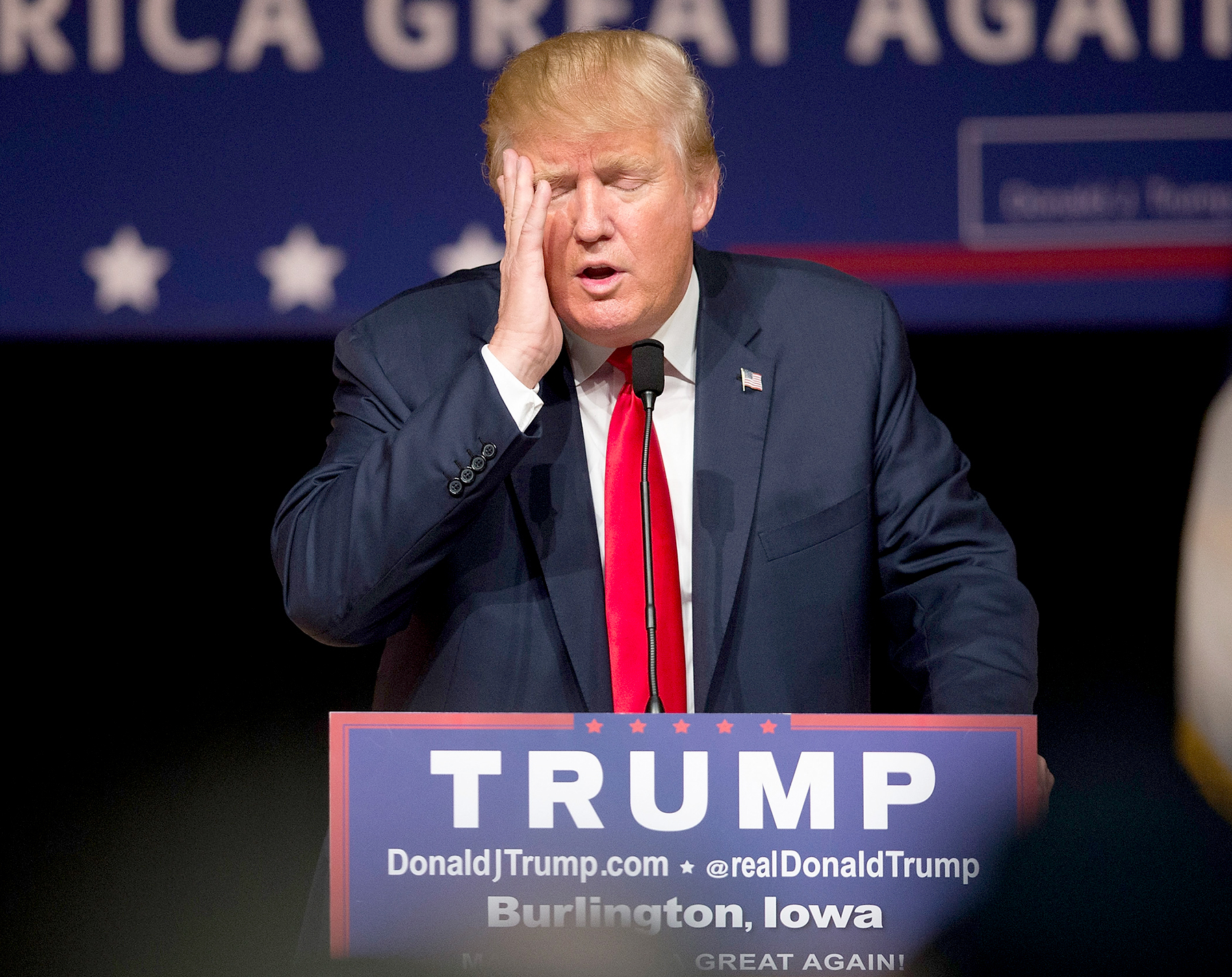 Republican presidential candidate Donald Trump
