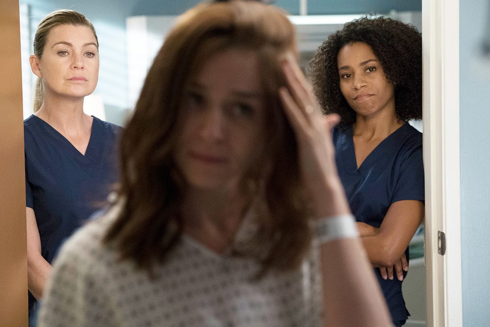 ELLEN POMPEO, CATERINA SCORSONE, KELLY MCCREARY Grey's Anatomy