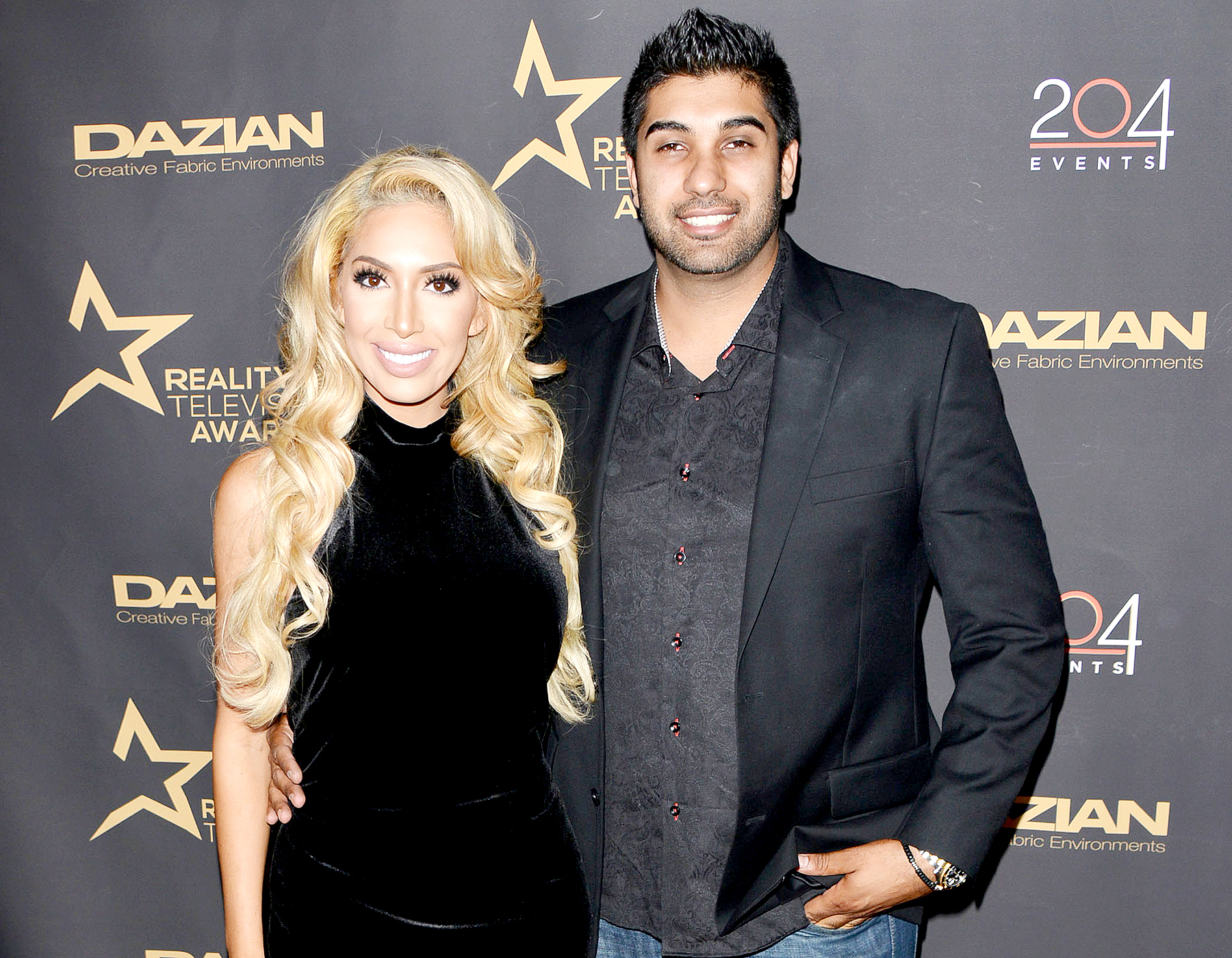 Farrah Abraham and Simon Saran attend the 4th Annual Reality TV Awards in Los Angeles, CA on November 2, 2016.