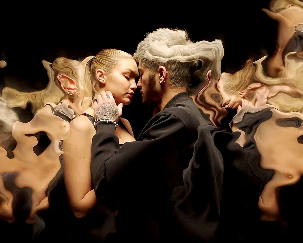 Gigi Hadid and Zayn Malik make out in the new video for 'Pillowtalk.'