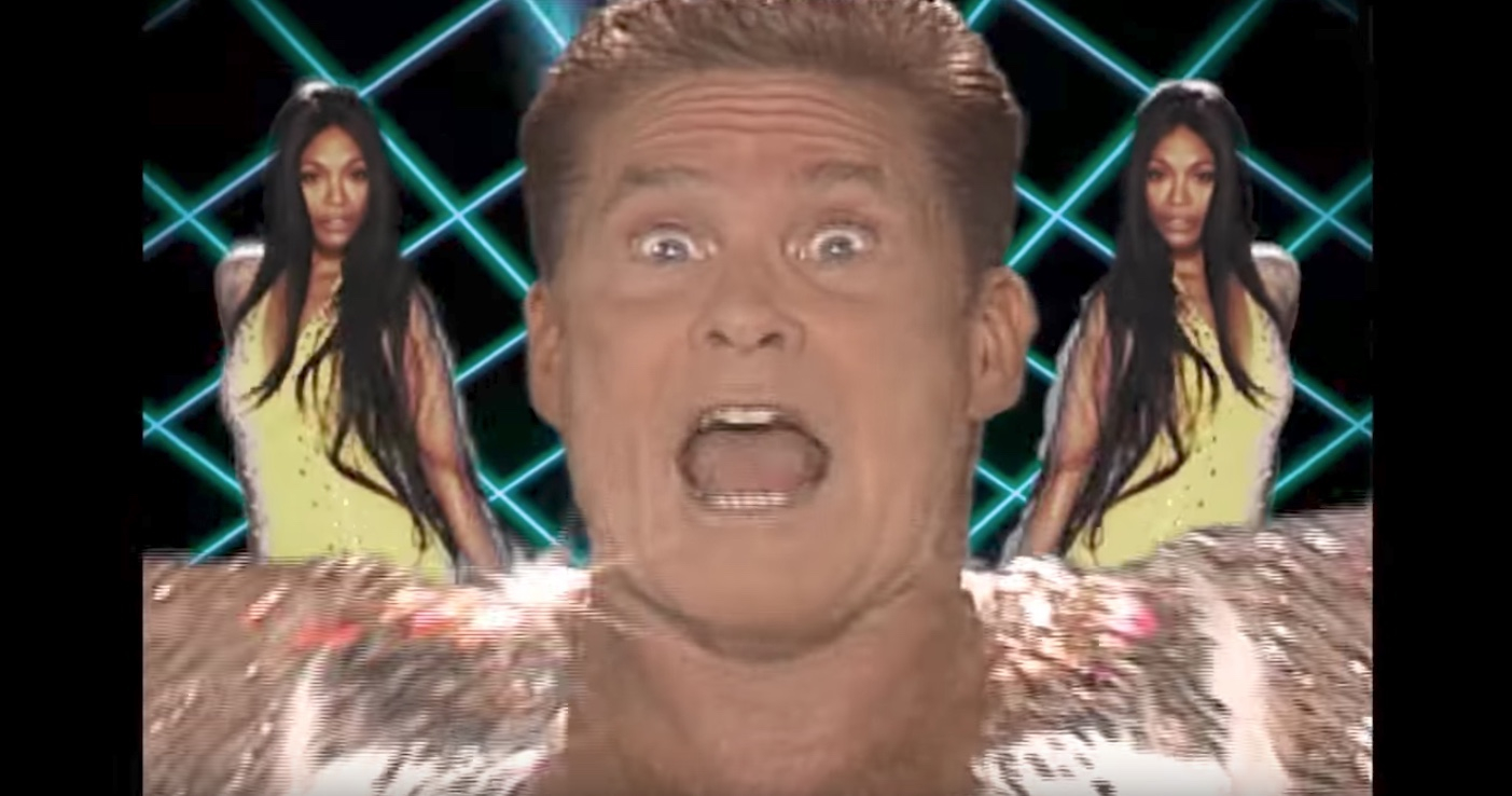 Zoe Saldana Joins in David Hasselhoff ‘Guardians Inferno’ Video