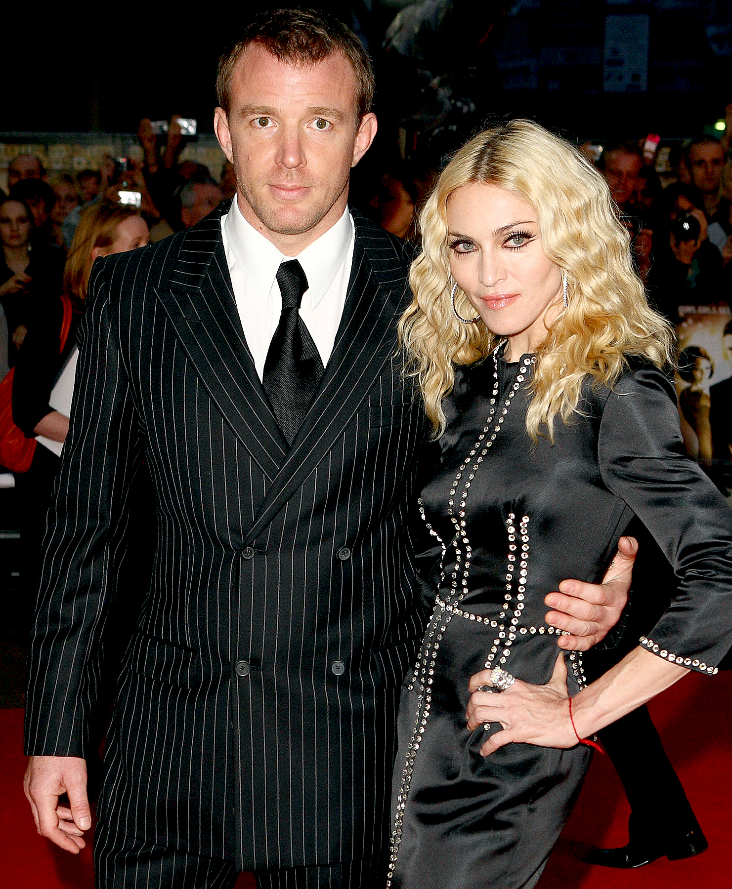 Guy Ritchie and Madonna arrive at the World Premiere of 'RocknRolla' at the Odeon West End on September 1, 2008.