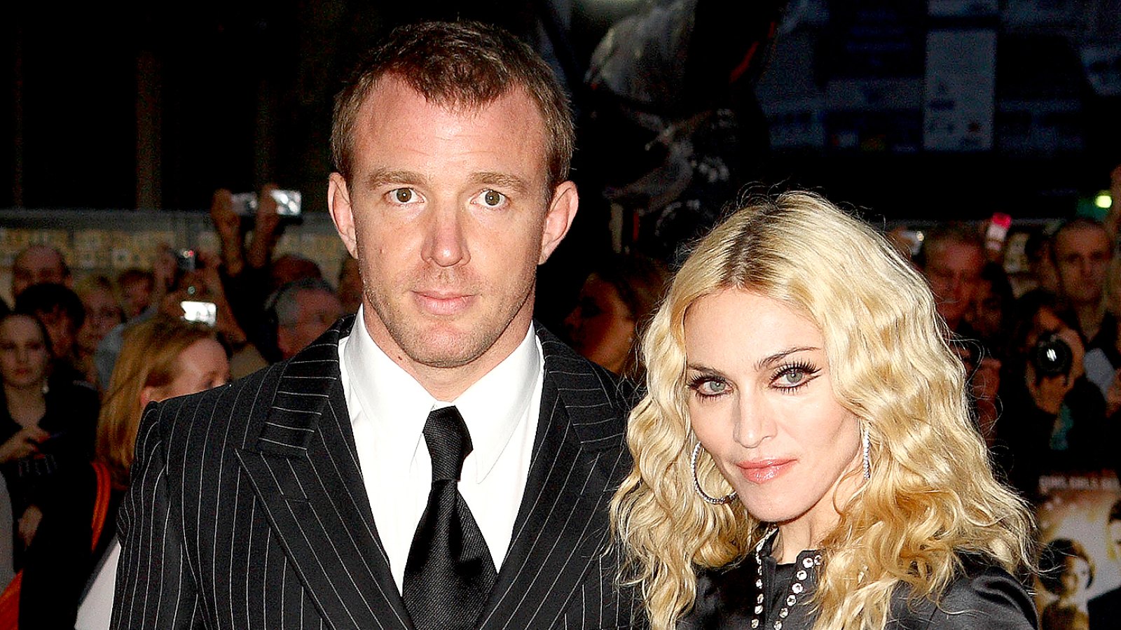 Guy Ritchie and Madonna attend the world premiere of RocknRolla at Odeon West End on September 1, 2008 in London, England.