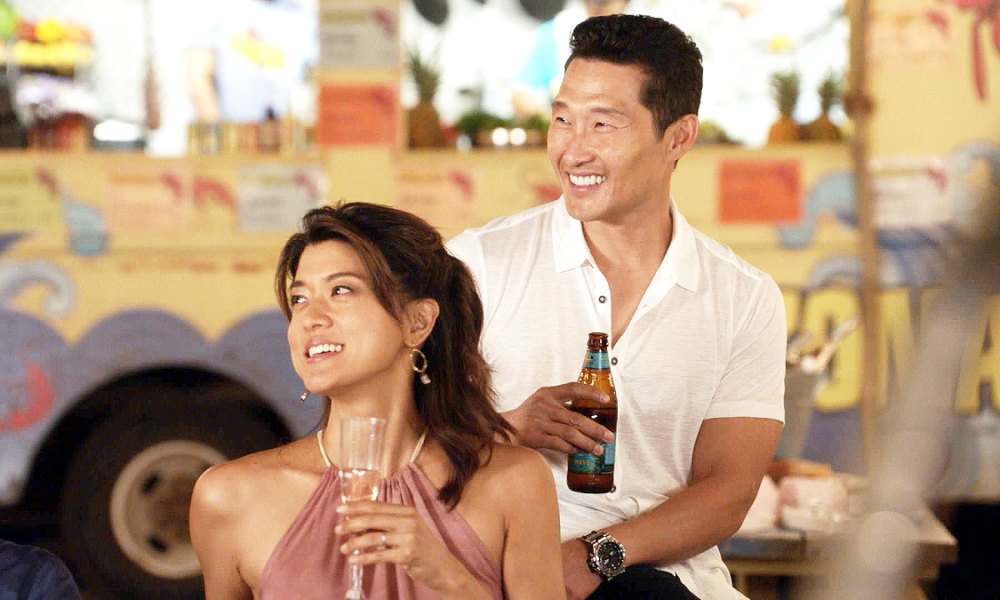 Grace Park as Kono Kalakaua and Daniel Dae Kim as Chin Ho Kelly on HAWAII FIVE-0.