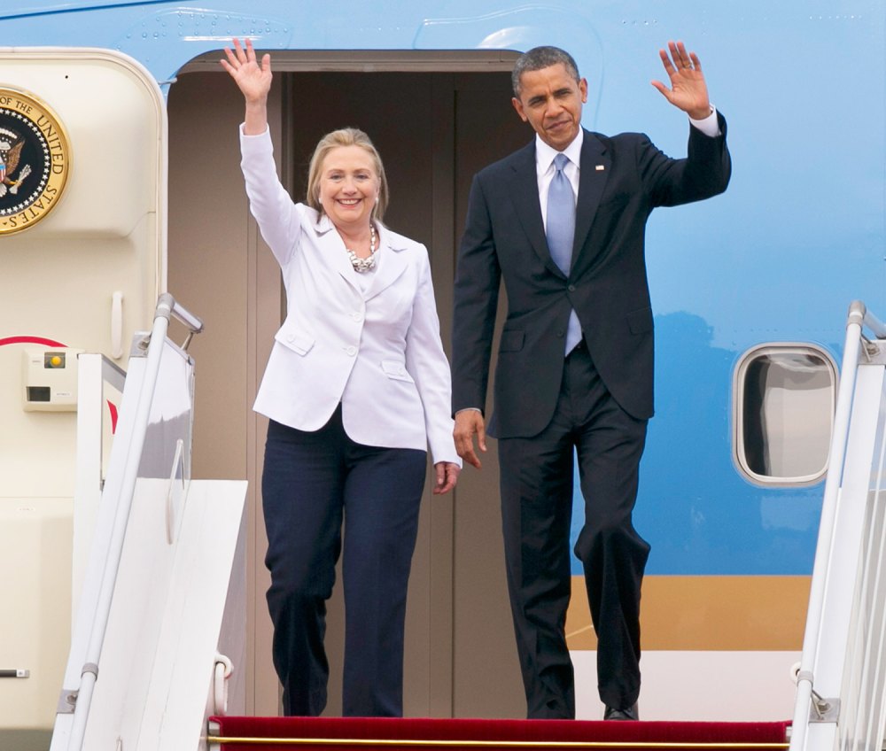 Hillary Clinton and Barack Obama