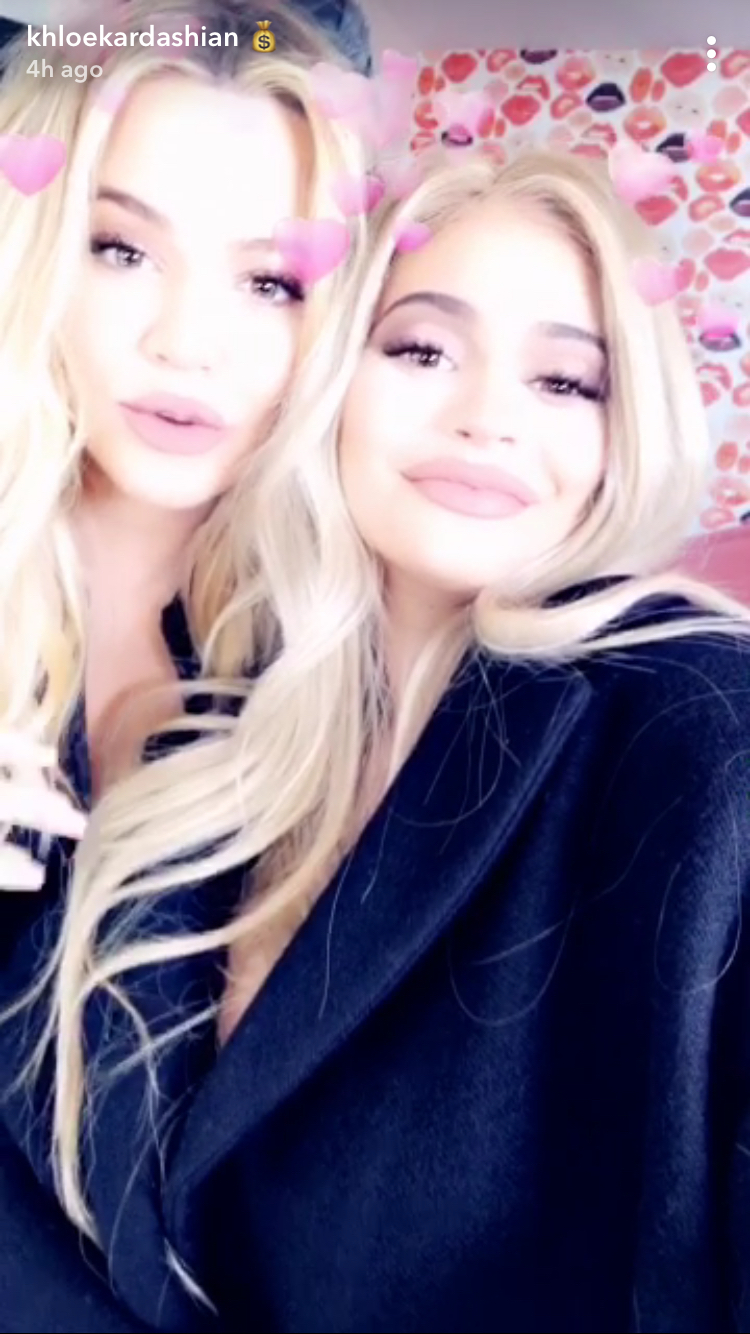 Pregnant Kylie Jenner and Khloe Kardashian Snap Selfies Together