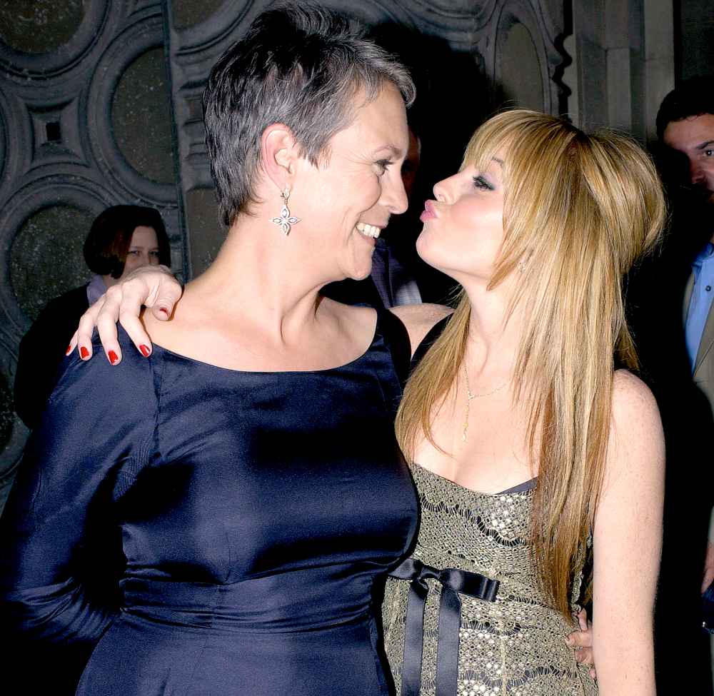 Jamie Lee Curtis and Lindsay Lohan during Premiere of