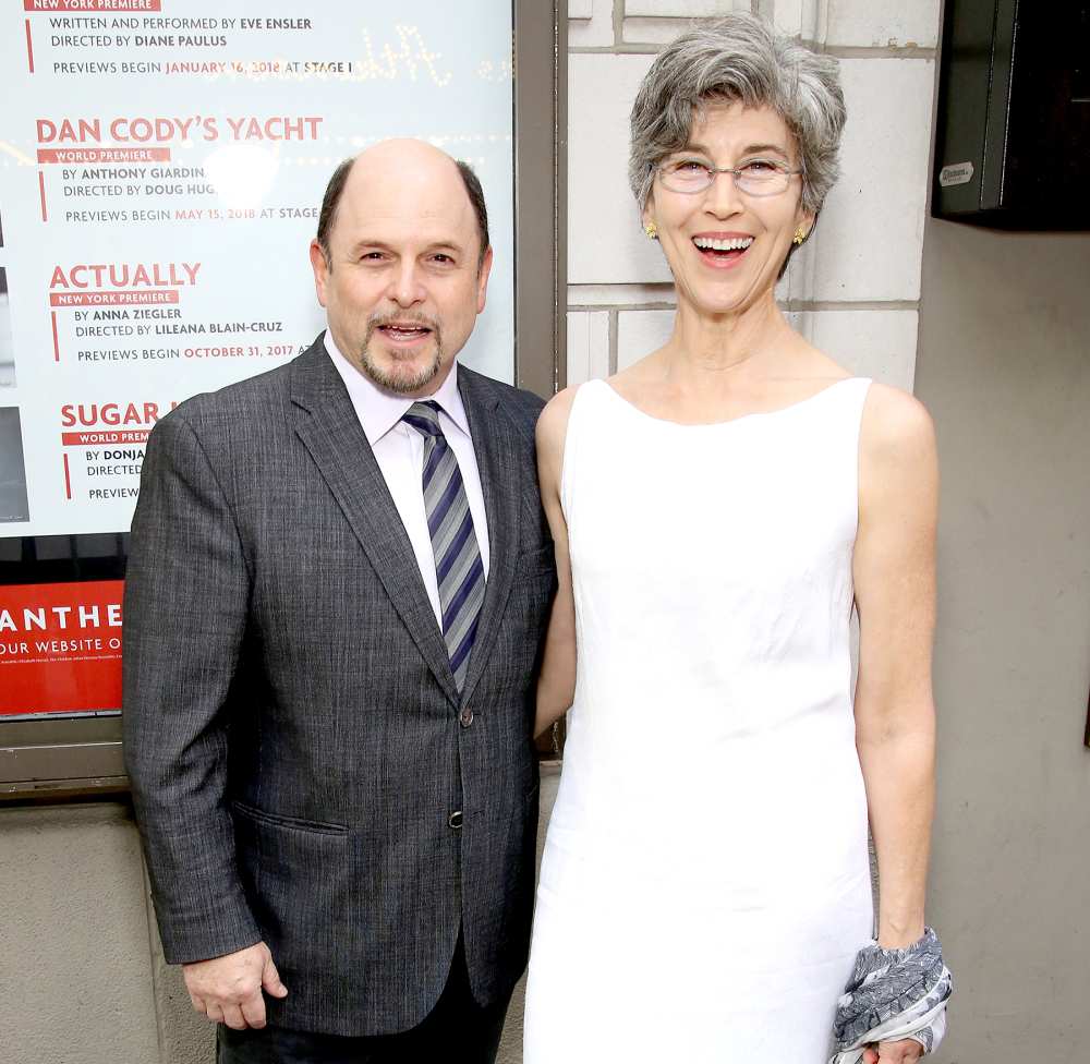 Jason Alexander and Daena E. Title attend the Broadway Opening Night performance of 'The Prince of Broadway' at the Samuel J. Friedman Theatre on August 24, 2017 in New York City.