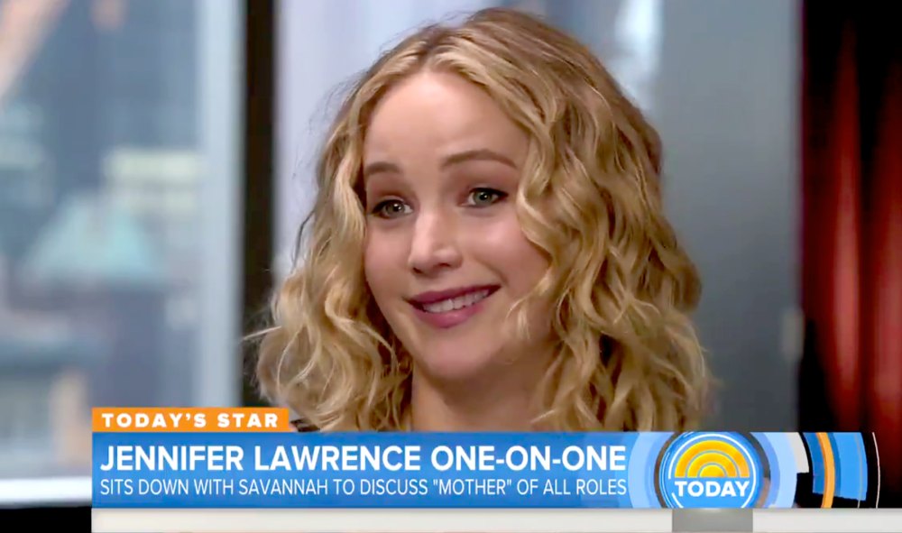 Jennifer Lawrence on Today