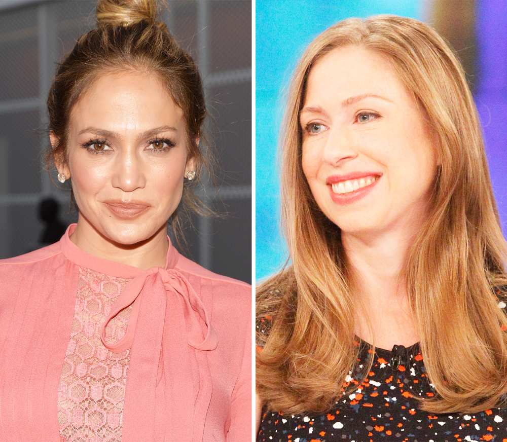 Jennifer Lopez and Chelsea Clinton