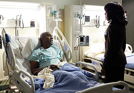 Joe Morton and Kerry Washington on Scandal