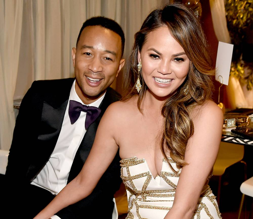 John Legend and Chrissy Teigen attend the 2017 Tony Awards at Radio City Music Hall on June 11, 2017 in New York City.