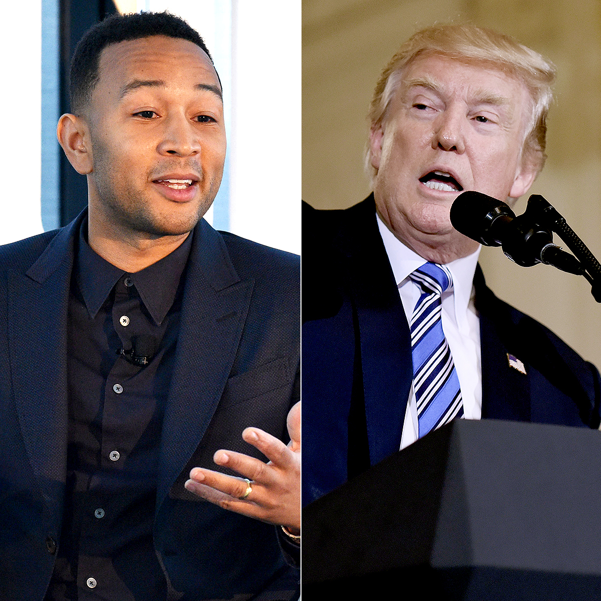 John Legend and Donald Trump