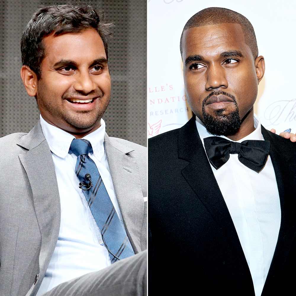 Aziz Ansari and Kanye West