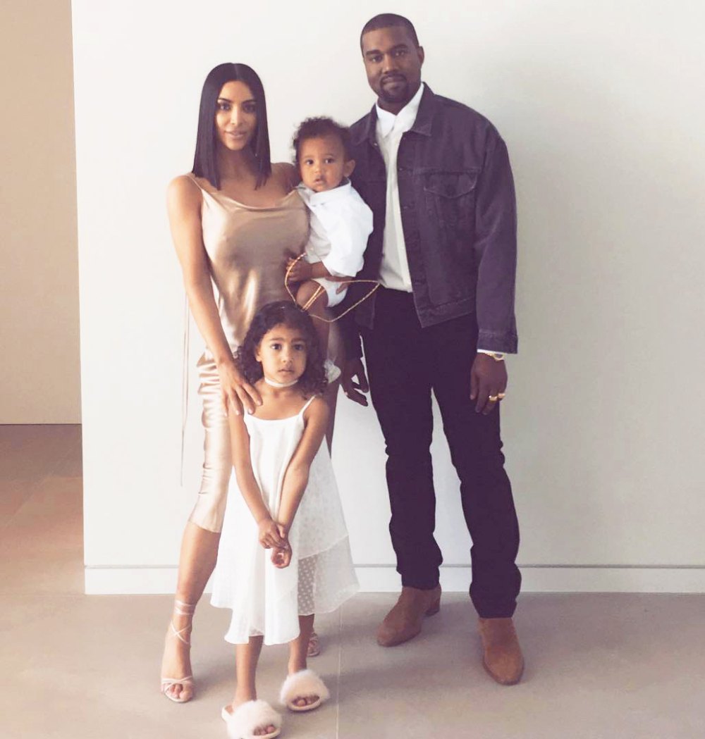 Kim Kardashian Kanye West North West Saint West