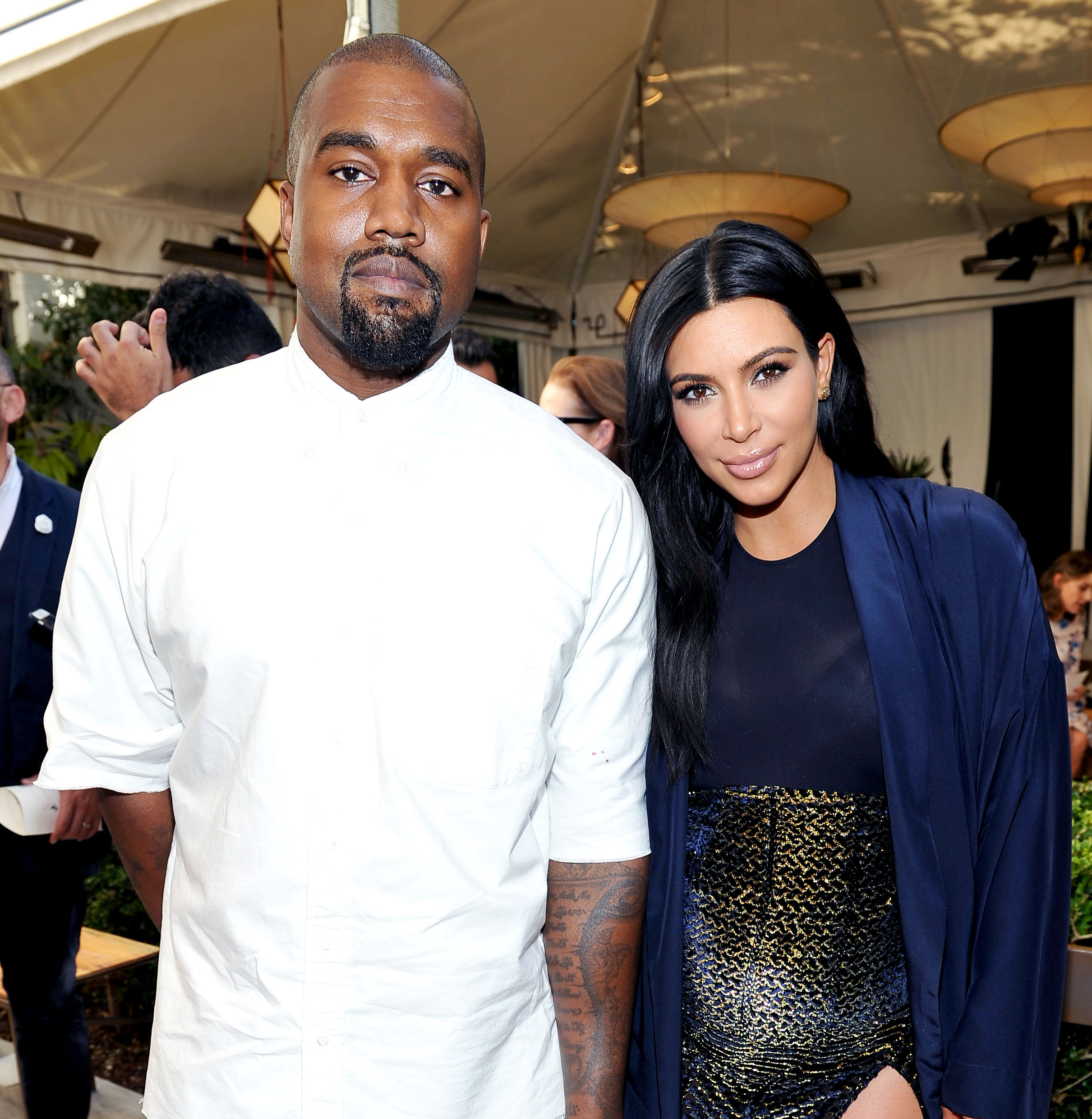 Kanye West and Kim Kardashian