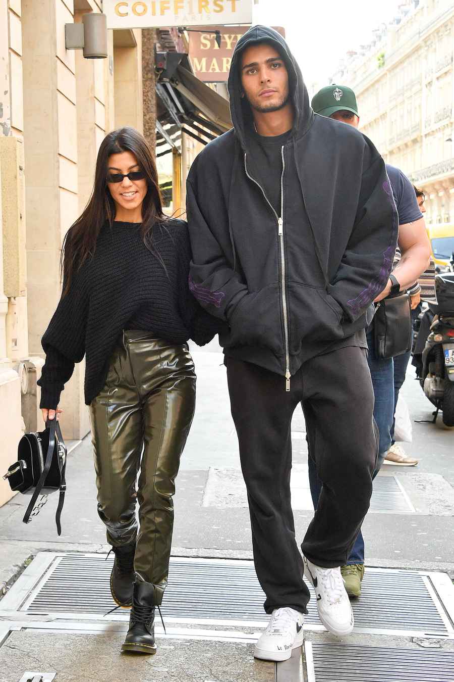 Kourtney Kardashian, Younes Bendjima, Paris Fashion Week, France