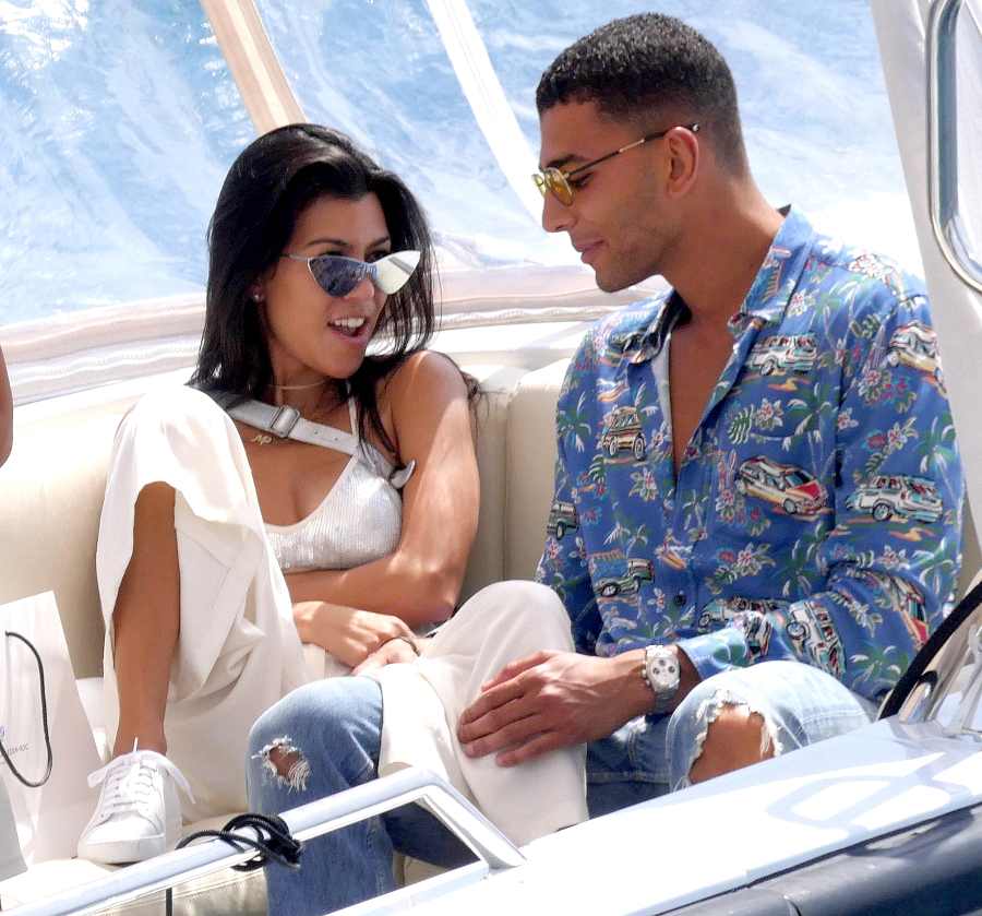 Kourtney Kardashian and Younes Bendjima seen at the Hotel du Cap-Eden-Roc in Antibes. 24 May 2017