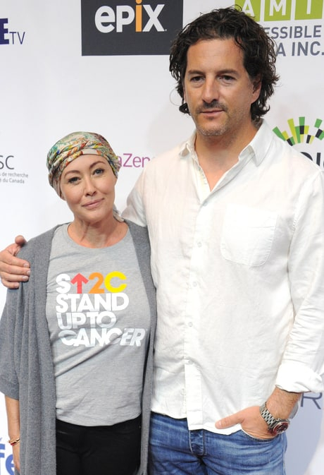 Shannen Doherty and husband Kurt Iswarienko