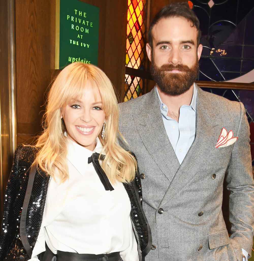 Kylie Minogue and Joshua Sasse