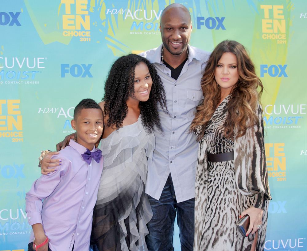 Lamar Odom, Khloe Kardashian & kids