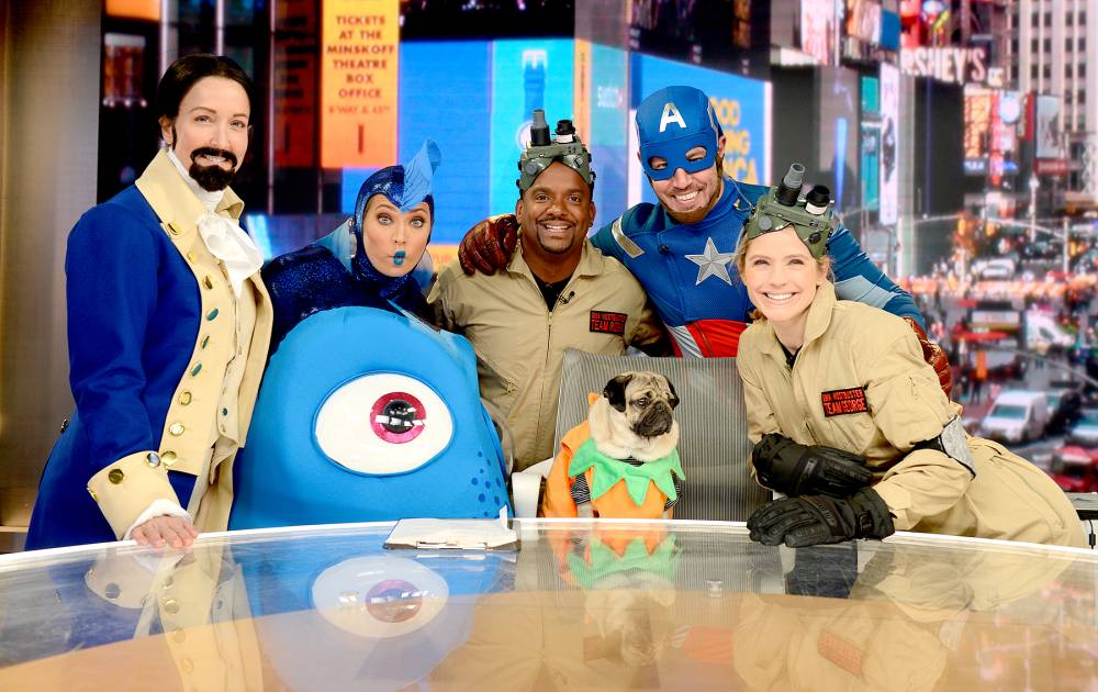 Lara Spencer, Ginger Zee, Alfonso Ribiero, Doug The Pug, Jesse Palmer, Sara Haines