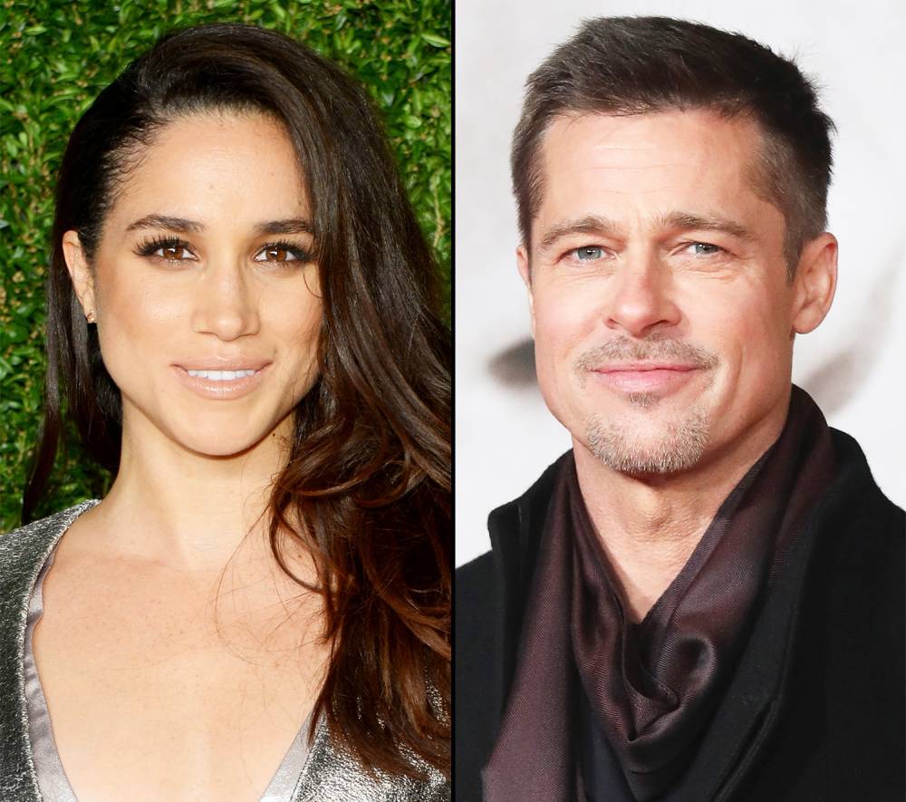 Meghan Markle and Brad Pitt